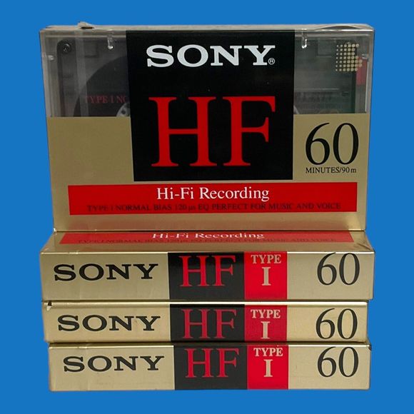 Mixed Lot 19 Sony High Fidelity HF 60 and 74 Min Normal Bias Cassette Tapes NEW - Picture 3 of 13